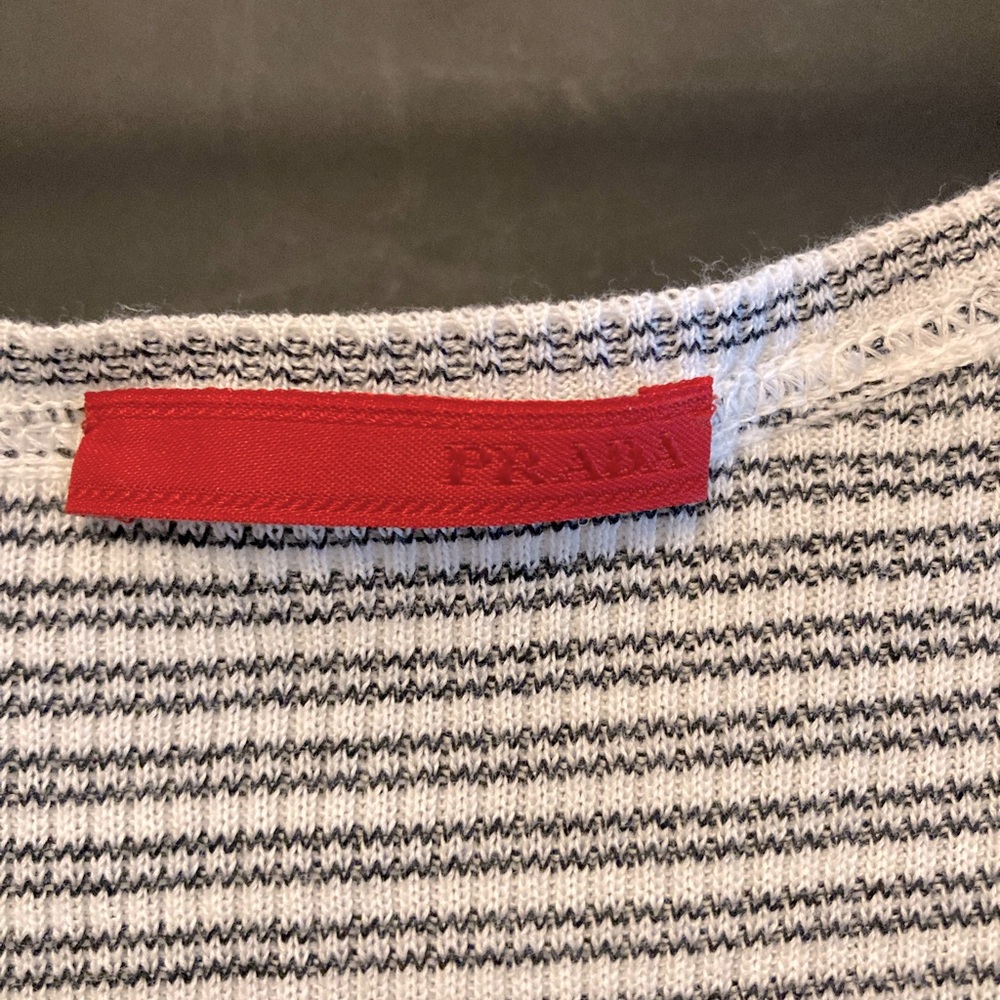 Prada knit tank top striped